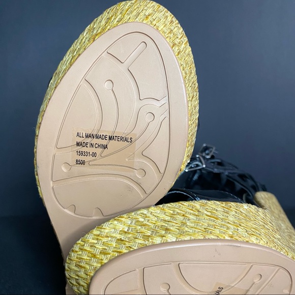 ❤️Playboy Sexy wedge strappy heels 👠 Black, NWOT Size 6 - Picture 8 of 14